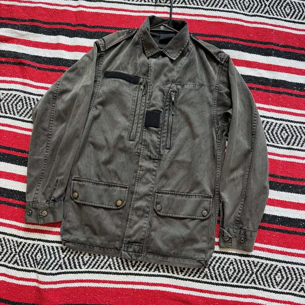 Faded Vintage Military-Style Field Jacket - Sz M